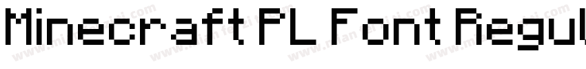 Minecraft PL Font RegularVersion 1字体转换